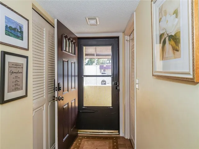 a view of front door