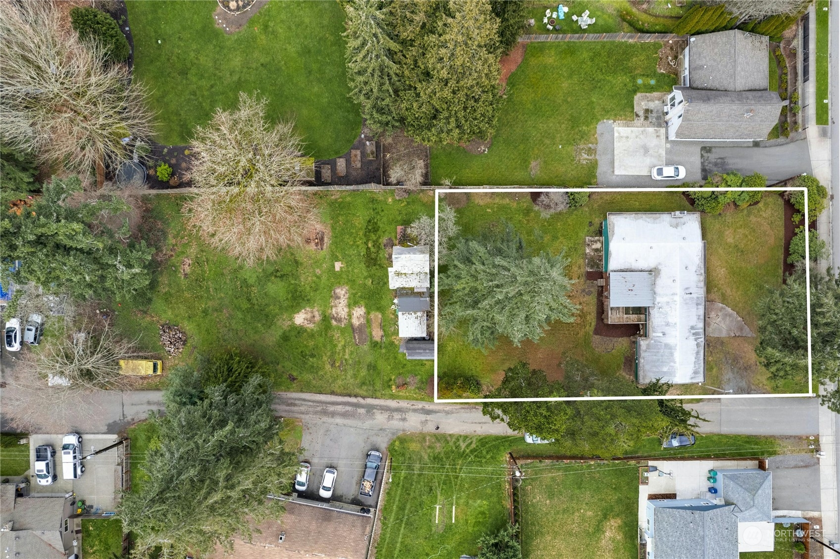 17316 North Road Bothell, WA 98012 - Photo 3 of 32 an aerial view of a houses with outdoor space and lake view