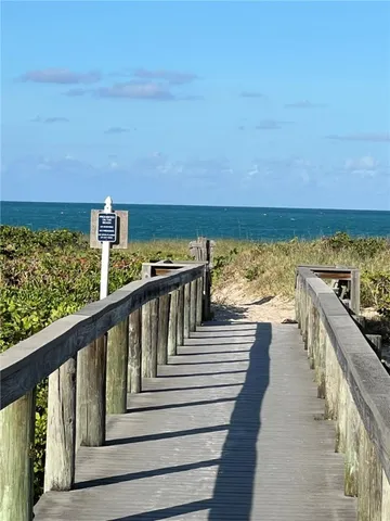 a view of ocean from a balcony