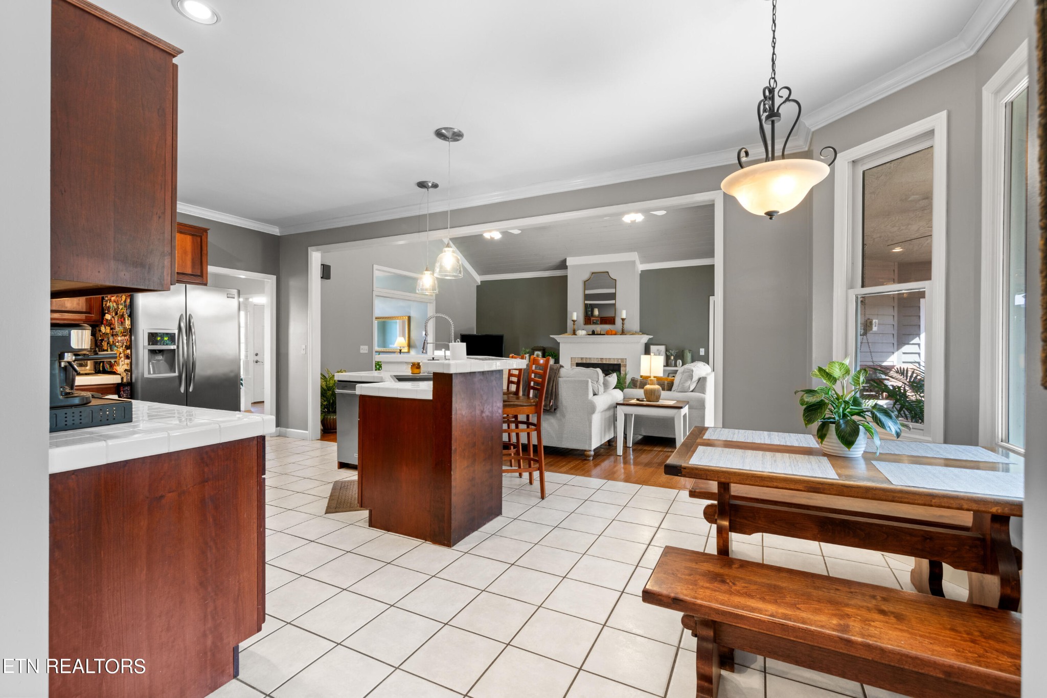1443 West Dumplin Valley Road Dandridge, TN 37725 - Photo 23 of 51 a lobby with furniture and a chandelier
