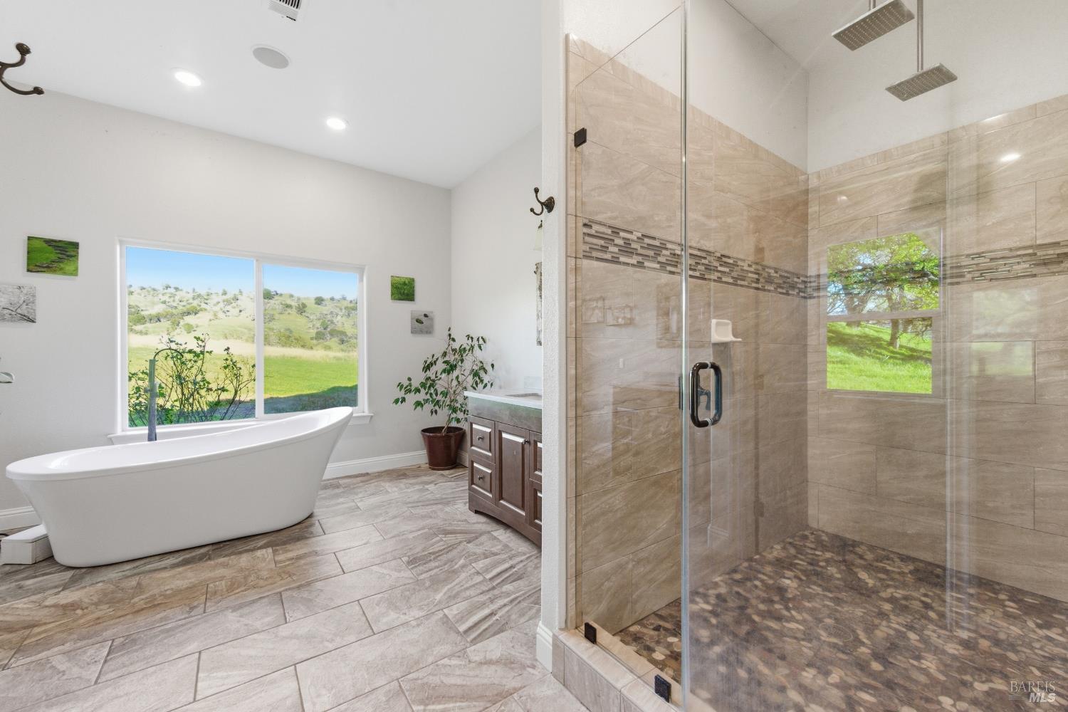 7561 Pleasants Valley Road Vacaville, CA 95688 - Photo 24 of 44 Stunning primary bath with jetted tub.