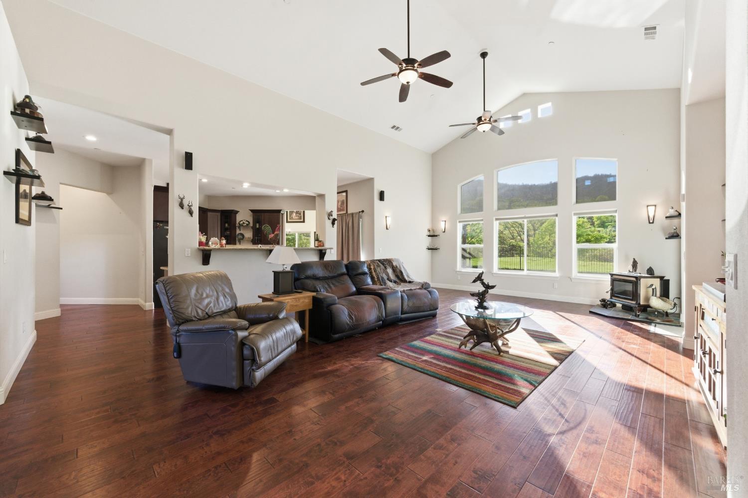 7561 Pleasants Valley Road Vacaville, CA 95688 - Photo 44 of 44 Flowing floor plan with great room looking over pool, mountains and pastures.