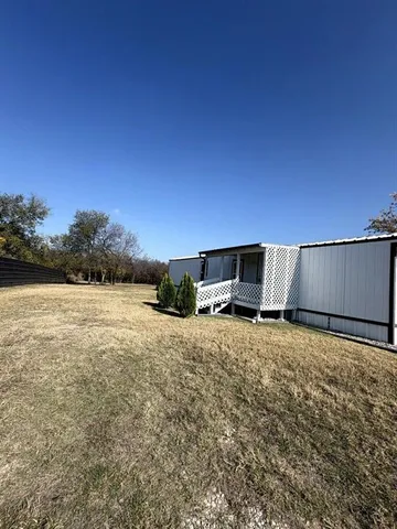 a backyard of a house