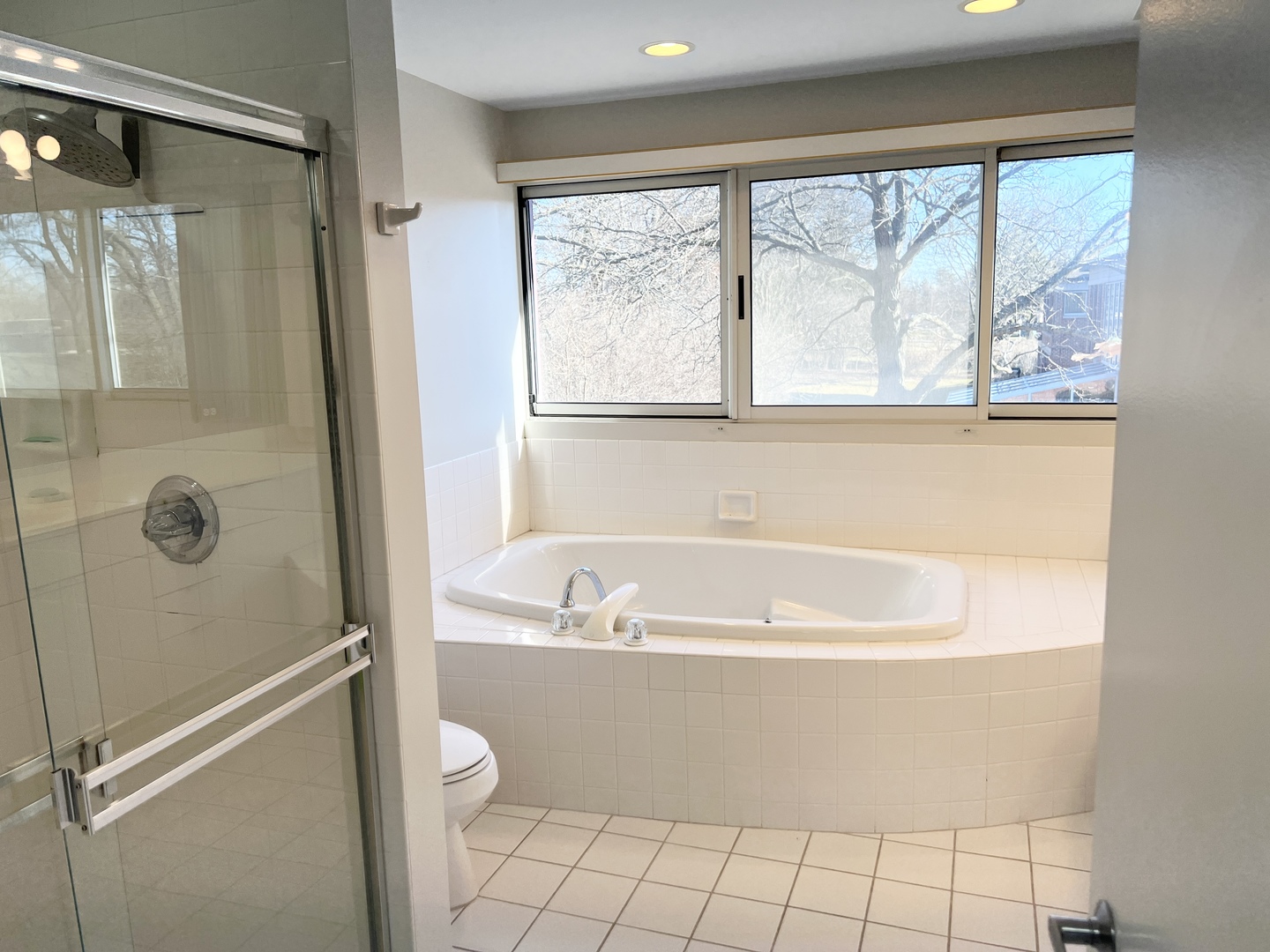 353 Milford Road Deerfield, IL 60015 - Photo 11 of 19 a bathroom with a bathtub and a shower