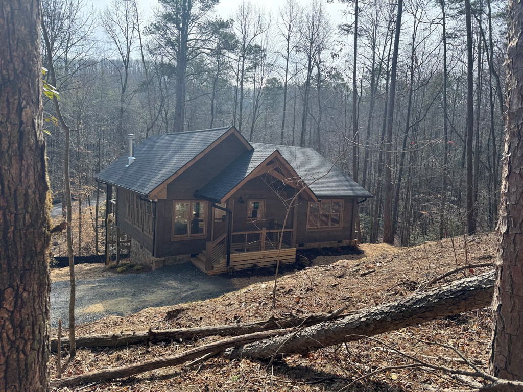639 North Moreland Drive Blue Ridge, GA 30513 - Photo 22 of 53 a house with trees in front of it