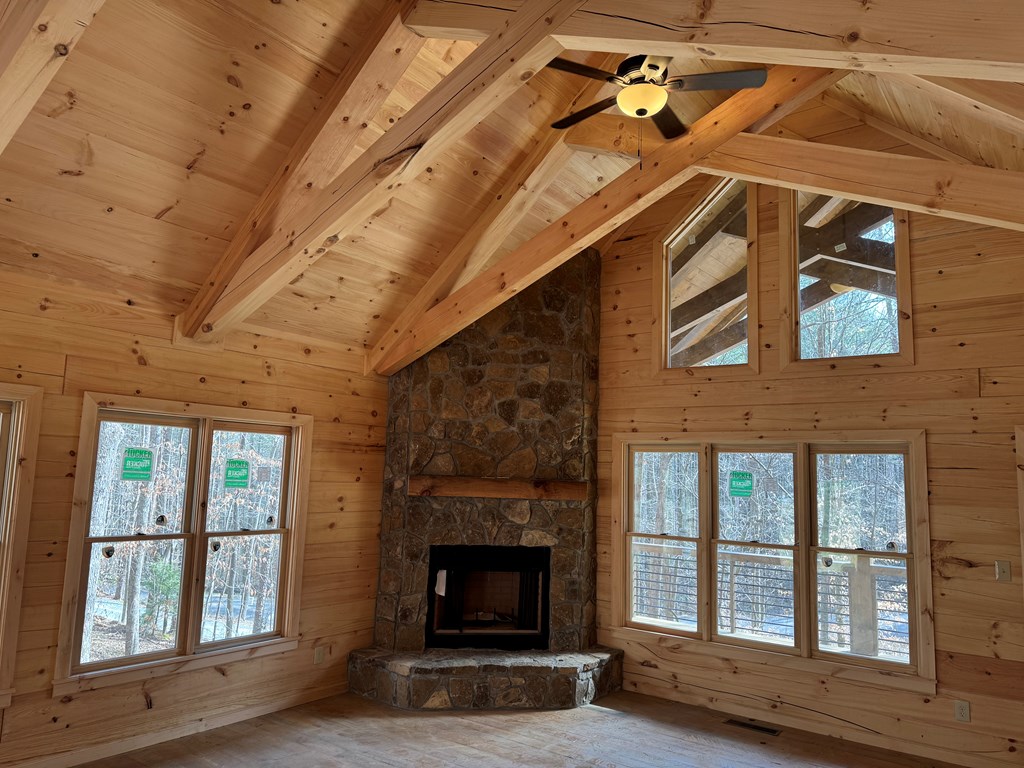 639 North Moreland Drive Blue Ridge, GA 30513 - Photo 5 of 53 a living room with furniture and a fireplace