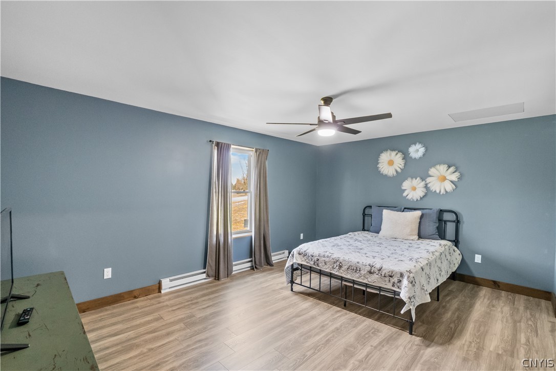 197 Clark Street Groton, NY 13073 - Photo 26 of 42 Bedroom 2 with Attic Access
