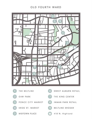 $549,500 | 418 North Highland Avenue Northeast, Atlanta, GA 30307