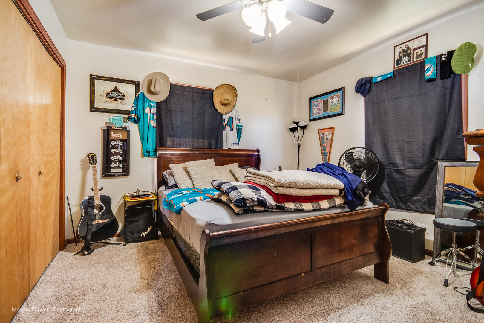 40w791 Big Timber Road Hampshire, IL 60140 - Photo 44 of 67 a bedroom with furniture and a fan