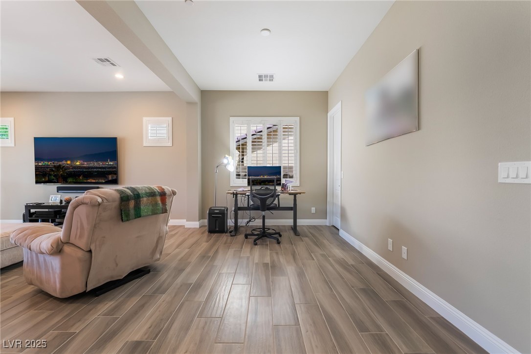 2575 Hazelburn Drive Henderson, NV 89044 - Photo 5 of 65 Office space with wood finished floors and recessed lighting