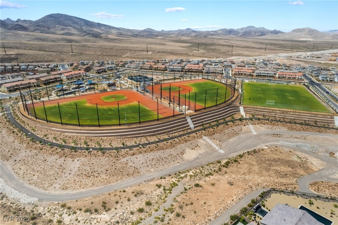 2575 Hazelburn Drive Henderson, NV 89044 - Photo 58 of 65 Aerial view of residential area with a mountain backdrop