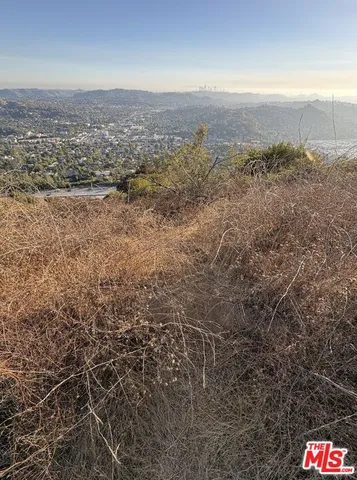 a view of a lake with a mountain in the background
