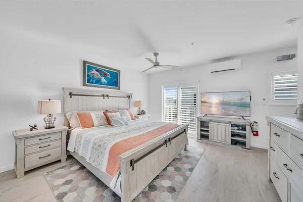 a view of a balcony with city view