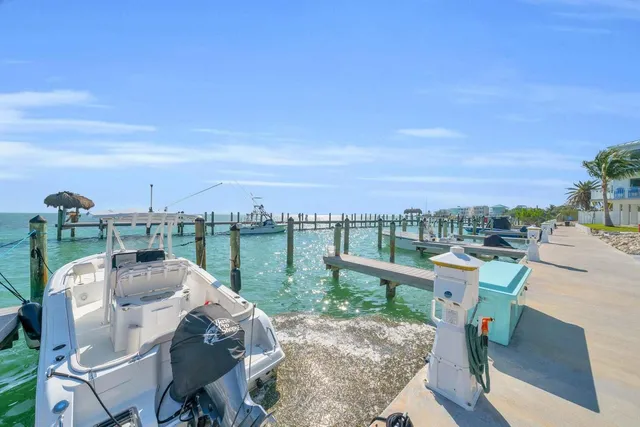 a view of a house with a yard and potted plants