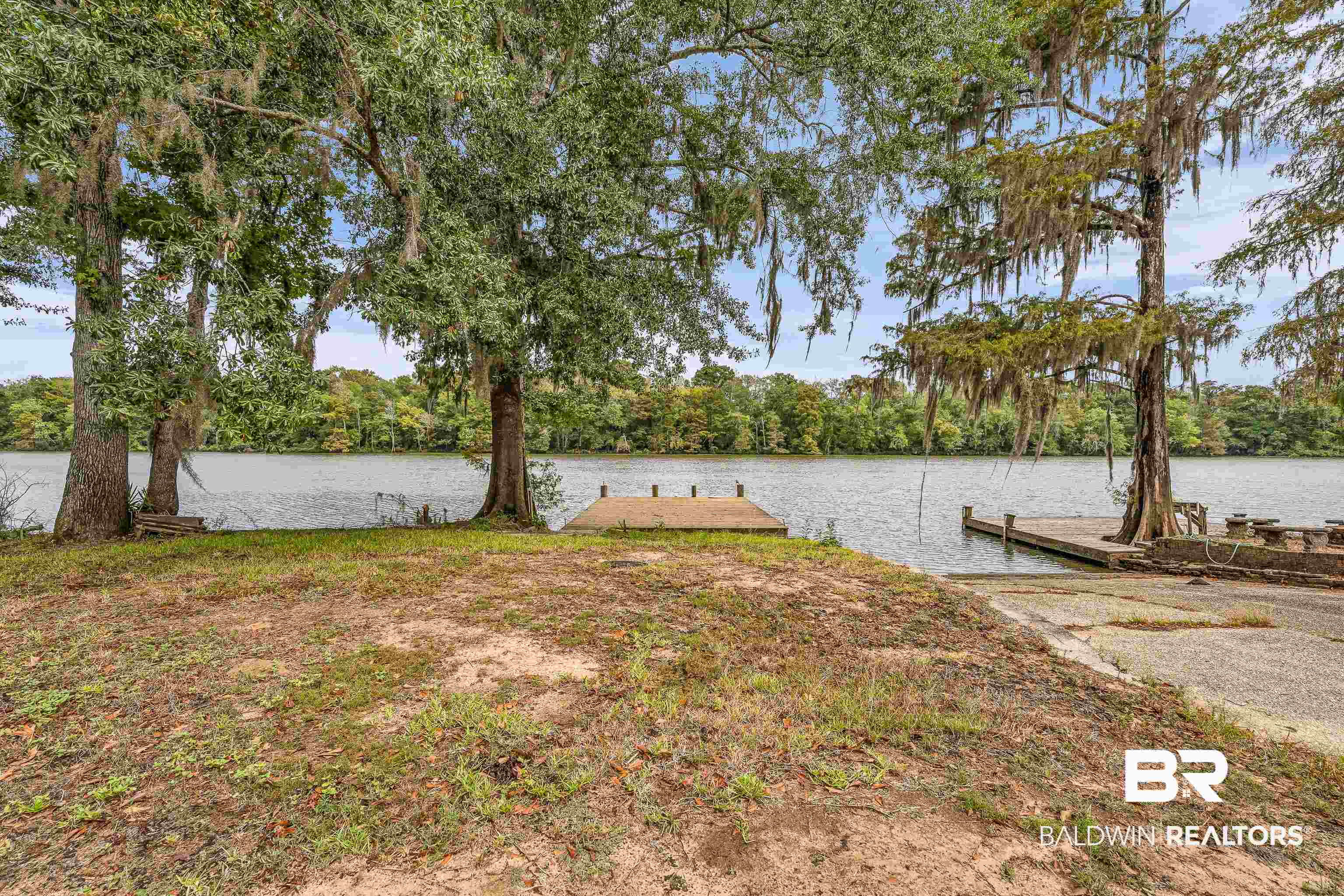 8317 Bryant's Lndg Road Stockton, AL 36579 - Photo 5 of 28 View of yard with a dock, a boat ramp, and a water view