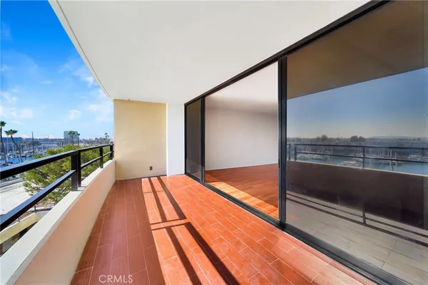 a view of balcony with workspace