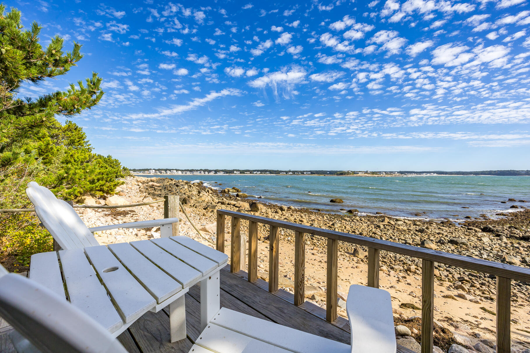 40 Point Road North Falmouth, MA 02556 - Photo 18 of 73 a view of a balcony with an ocean view