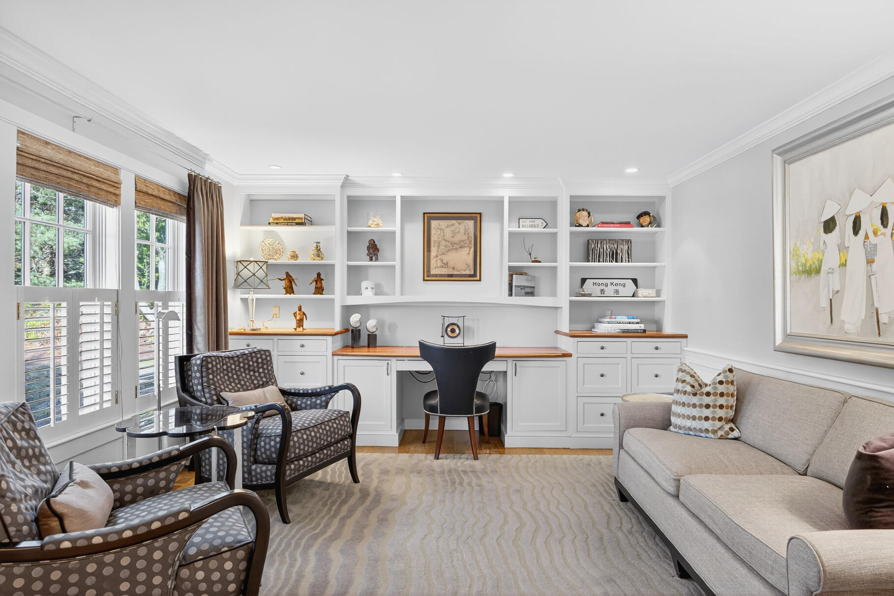 40 Point Road North Falmouth, MA 02556 - Photo 34 of 73 a living room with furniture a desk and chair with windows