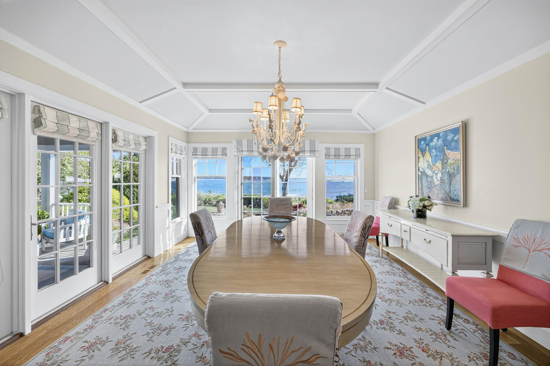 40 Point Road North Falmouth, MA 02556 - Photo 35 of 73 a living room with furniture large windows and wooden floor