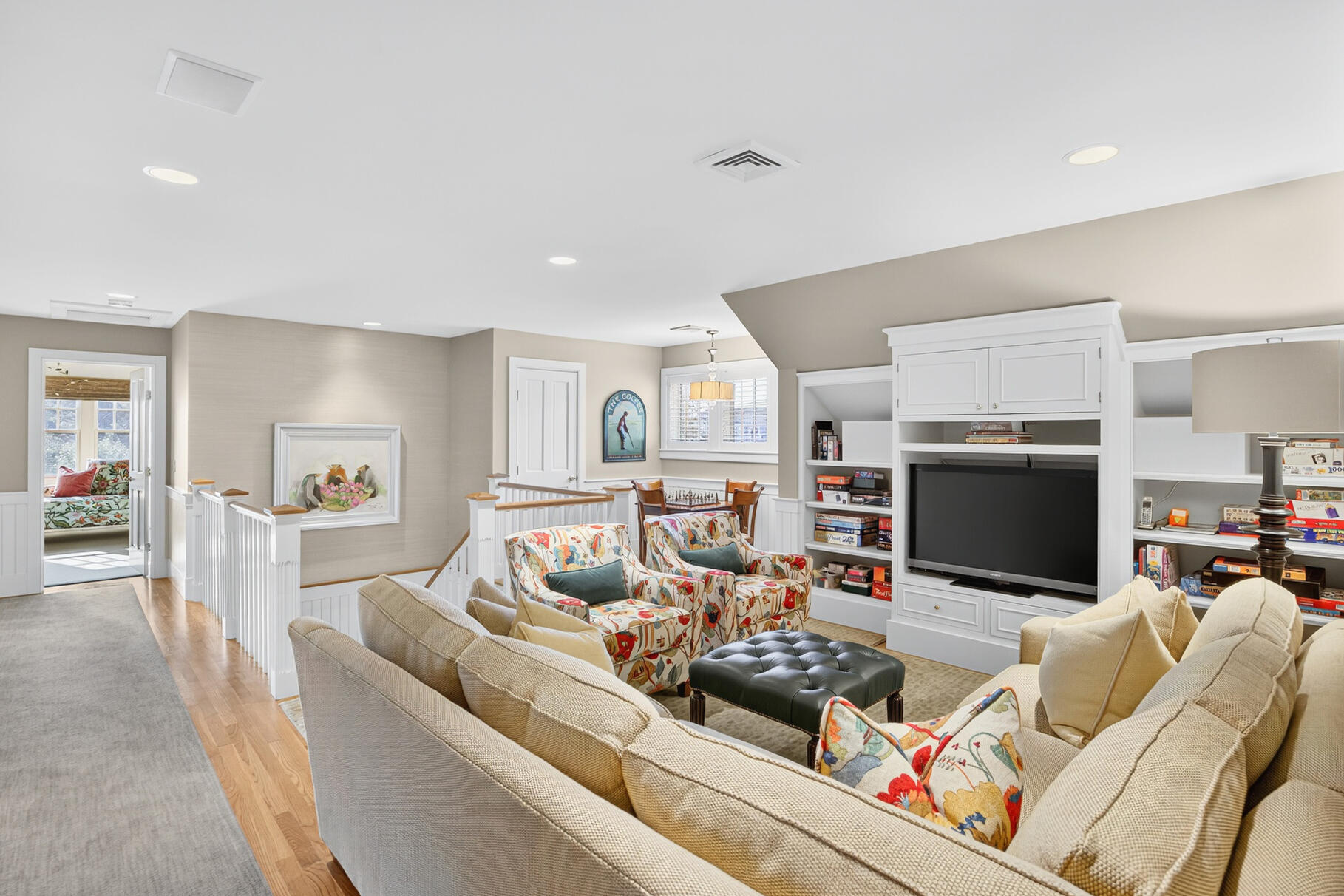 40 Point Road North Falmouth, MA 02556 - Photo 45 of 73 a living room with furniture and a flat screen tv