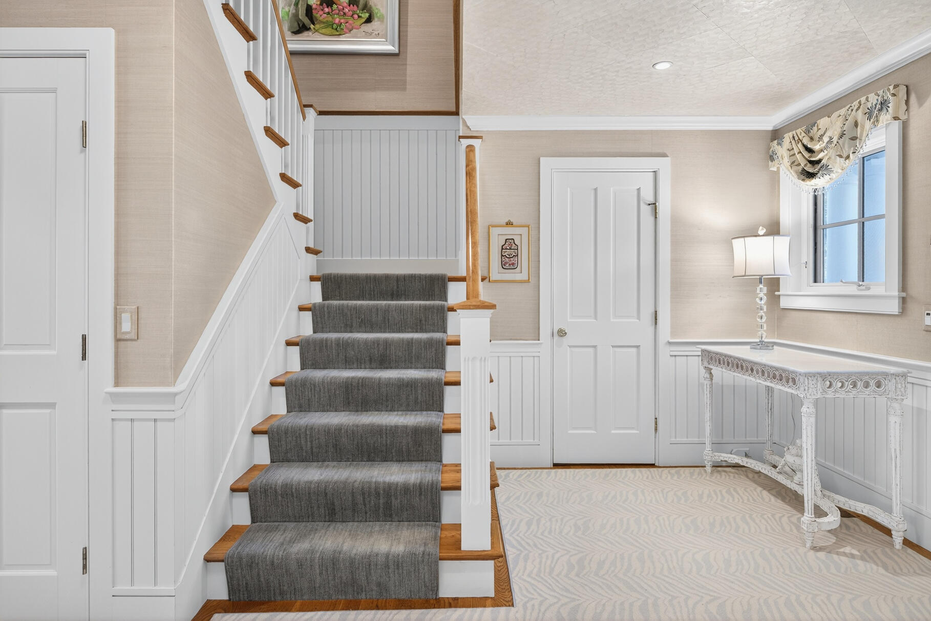 40 Point Road North Falmouth, MA 02556 - Photo 46 of 73 a view of an entryway with wooden floor and staircase