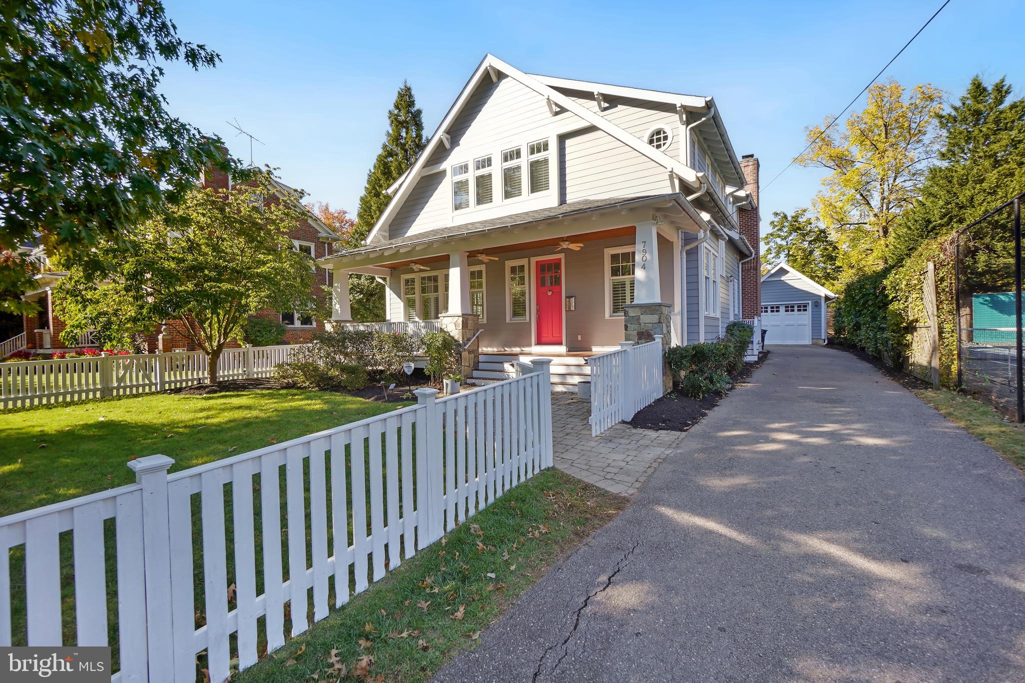 7904 Glenbrook Road Bethesda, MD 20814 - Photo 2 of 33 Driveway to Detached Garage