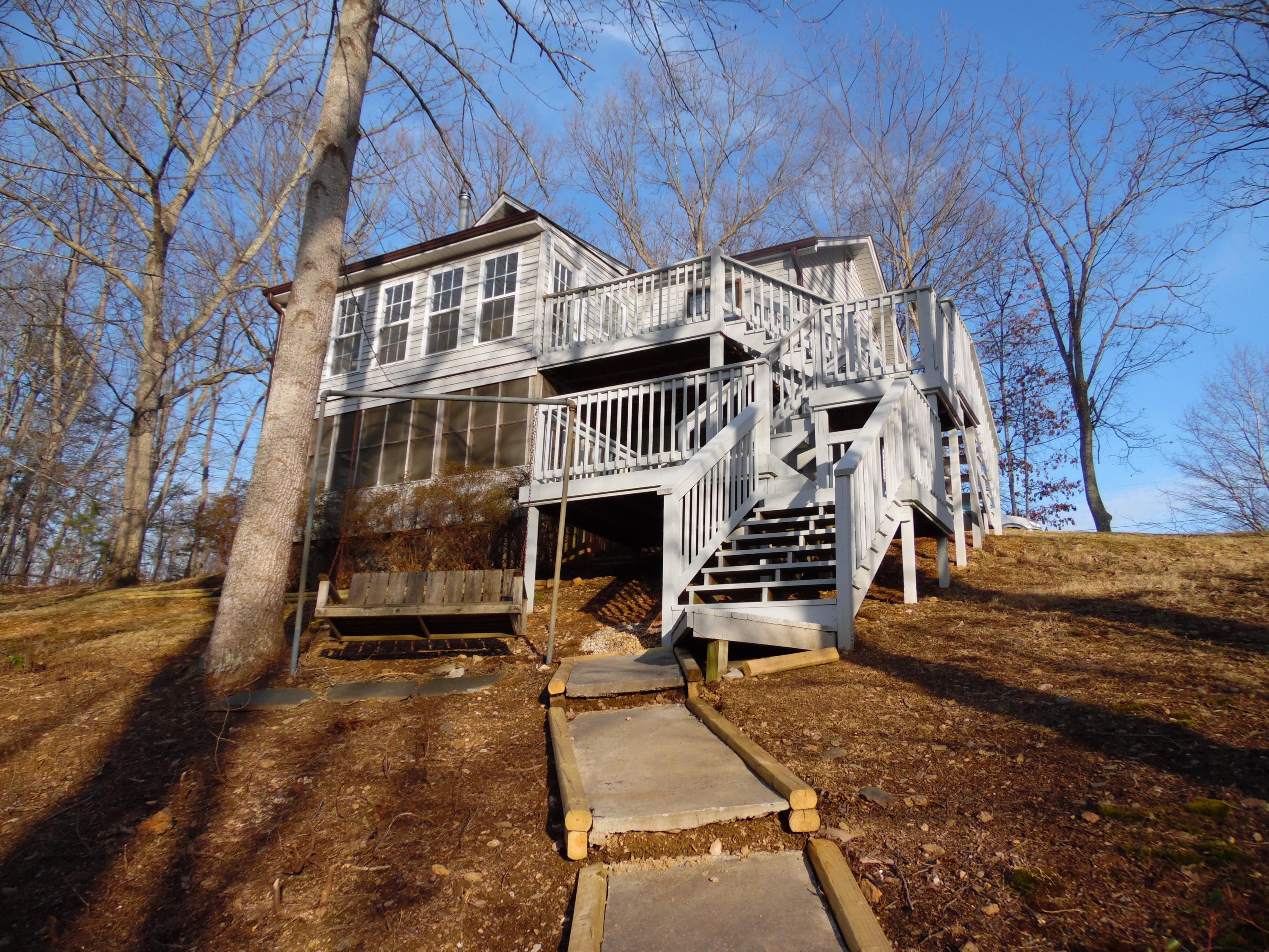 Lake side of house