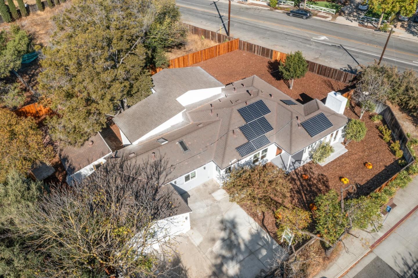 1265 Burrows Road Campbell, CA 95008 - Photo 38 of 42 an aerial view of a house with a yard