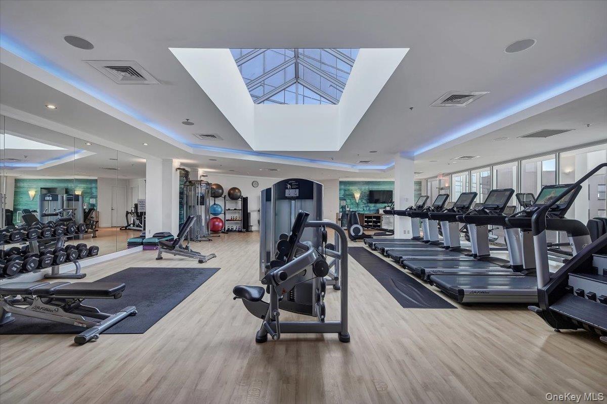 5 Renaissance Square, Unit 17C White Plains, NY 10601 - Photo 6 of 14 a view of a room with gym equipment