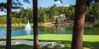 a view of lake from a yard
