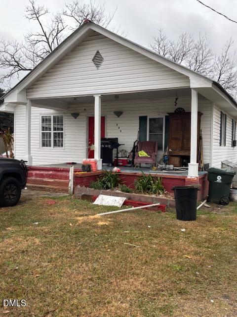 a view of a house with patio
