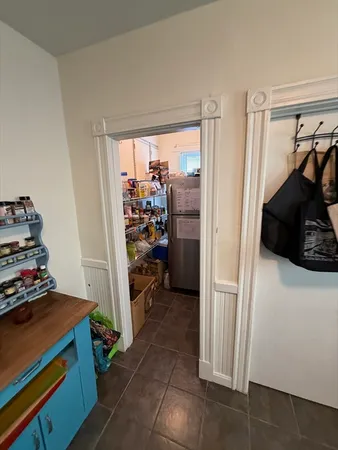 a view of a storage and utility room