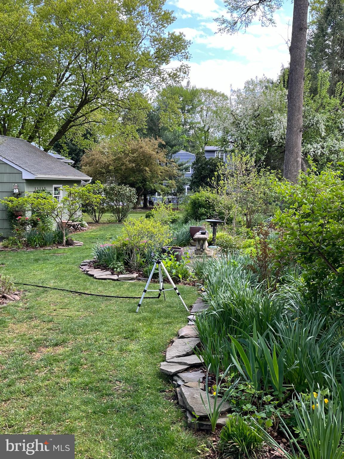 27 Farm Road Ewing, NJ 08638 - Photo 46 of 47 a view of a garden with a building in the background