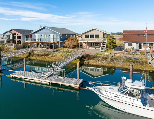 a view of a house with a ocean view