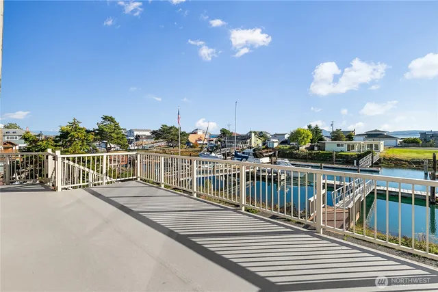 a view of a porch with a couch