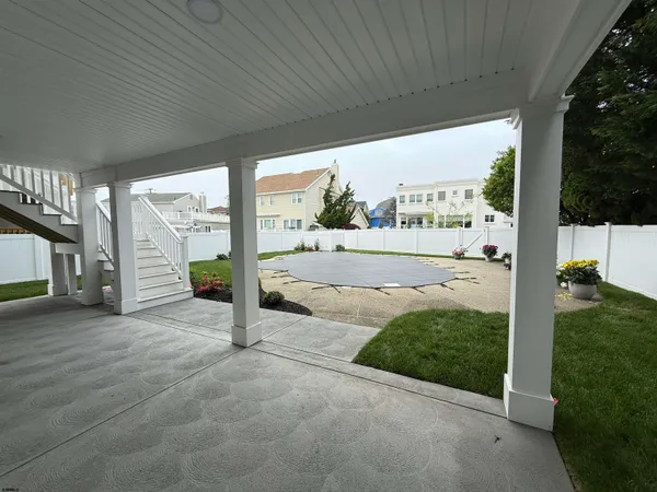 a view of a porch