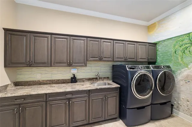 an aerial view of house with yard