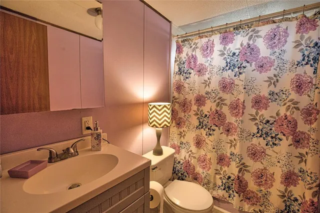 a bathroom with a sink and a toilet