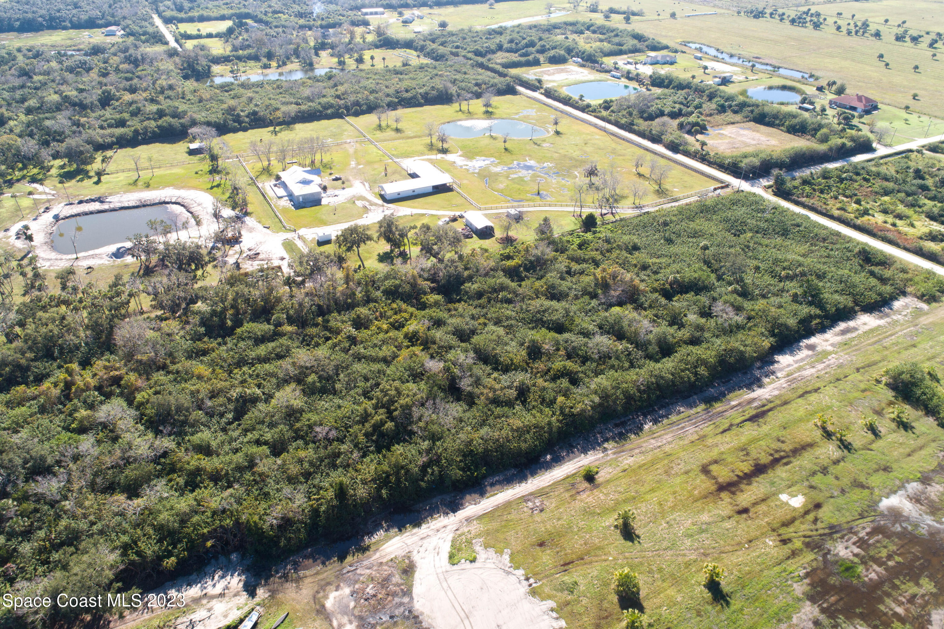 3495 Hammock Road Mims, FL 32754 - Photo 10 of 20 a view of a swimming pool with a yard
