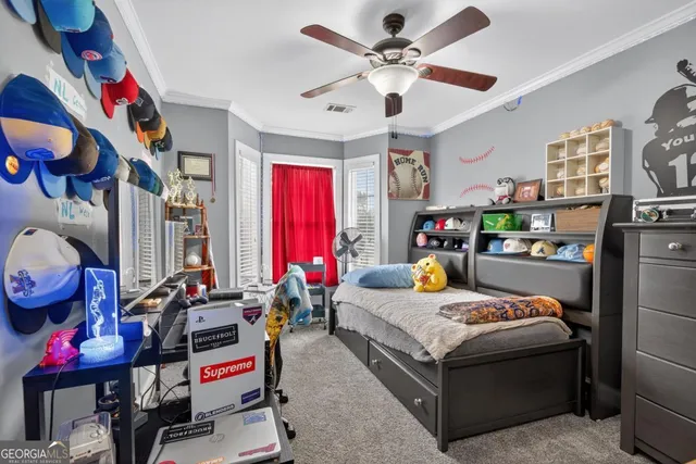 a view of a garden from a windows