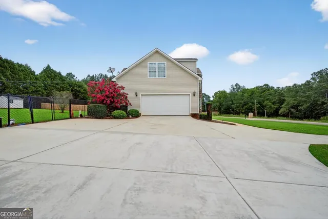 a view of a wooden door with a glass door