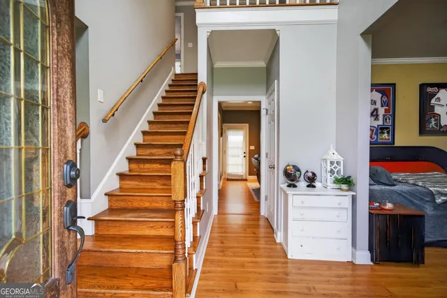 a bed room with a bed and a couch