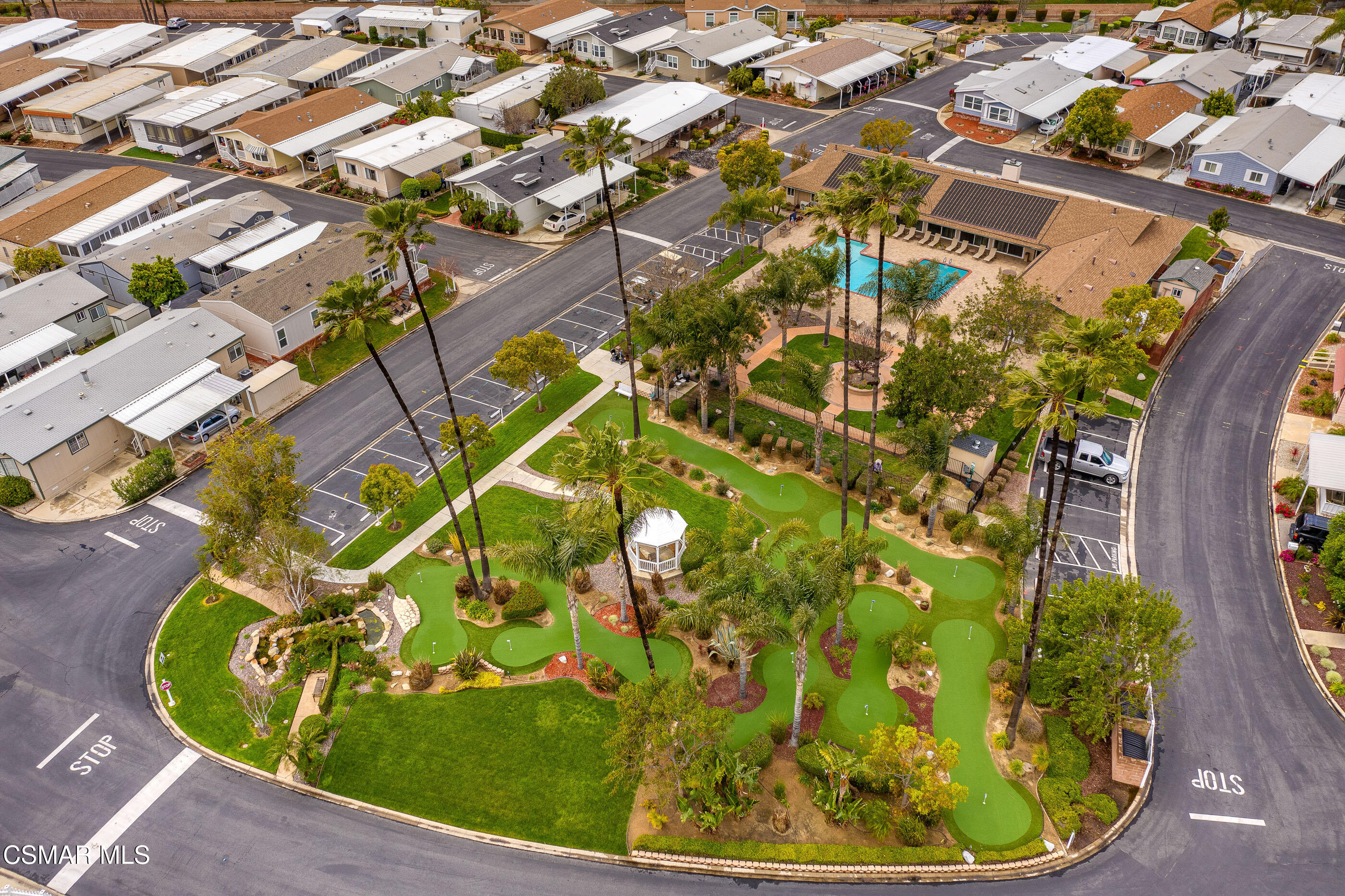 195 Tierra Rejada Road, Unit 178 Simi Valley, CA 93065 - Photo 37 of 49 a view of a swimming pool with a garden