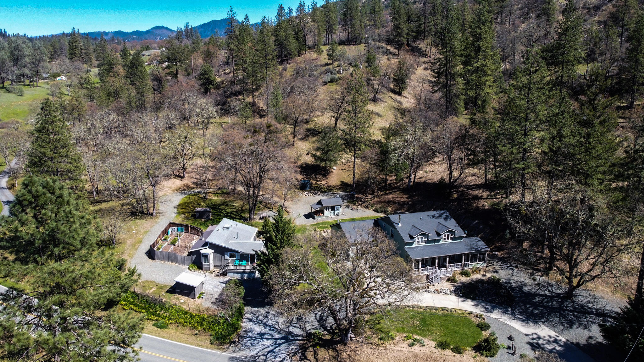 2951 Lewiston Road Lewiston, CA 96052 - Photo 27 of 27 an aerial view of residential house with outdoor space and trees all around