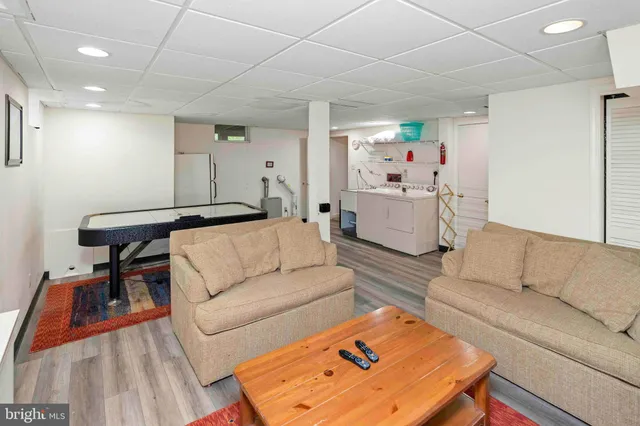 a bedroom with a bed and a shower