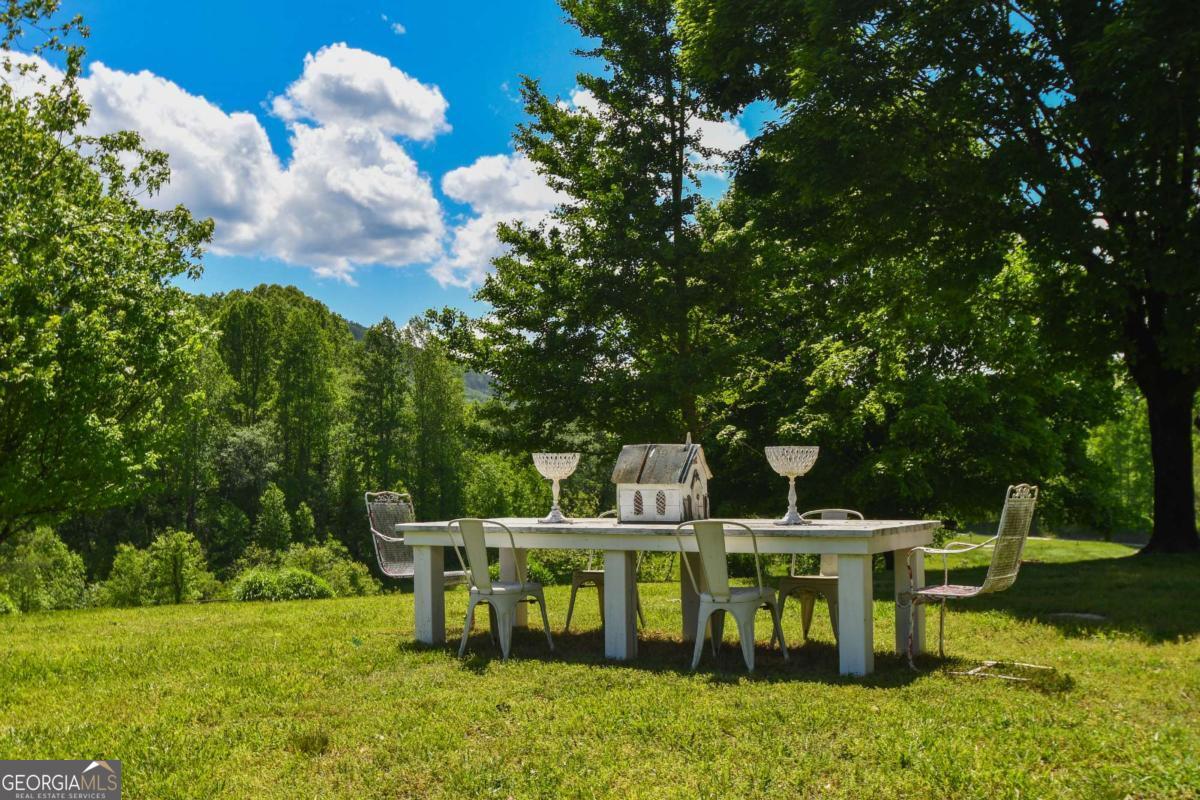 708 Hub Tatum Road Sautee Nacoochee, GA 30571 - Photo 32 of 100 a view of a chairs and table in the garden