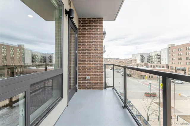 a view of balcony with city view