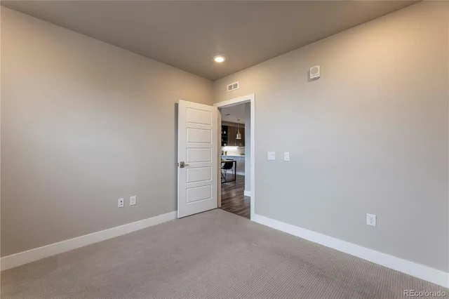 a view of an empty room