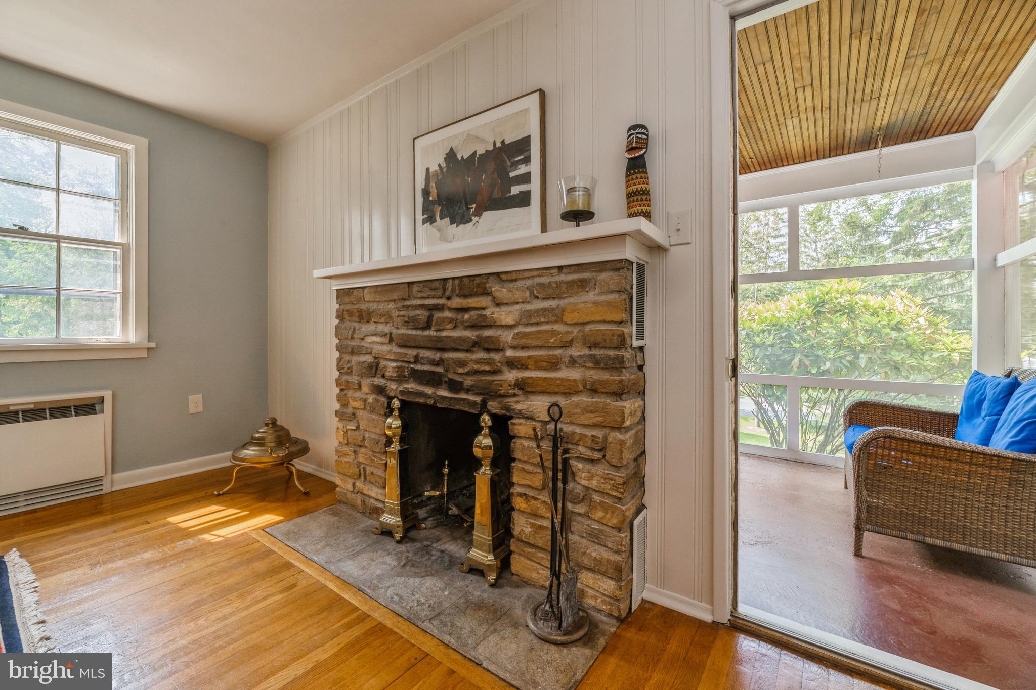 7 Perry Drive Ewing, NJ 08628 - Photo 6 of 39 a living room with furniture and a fireplace
