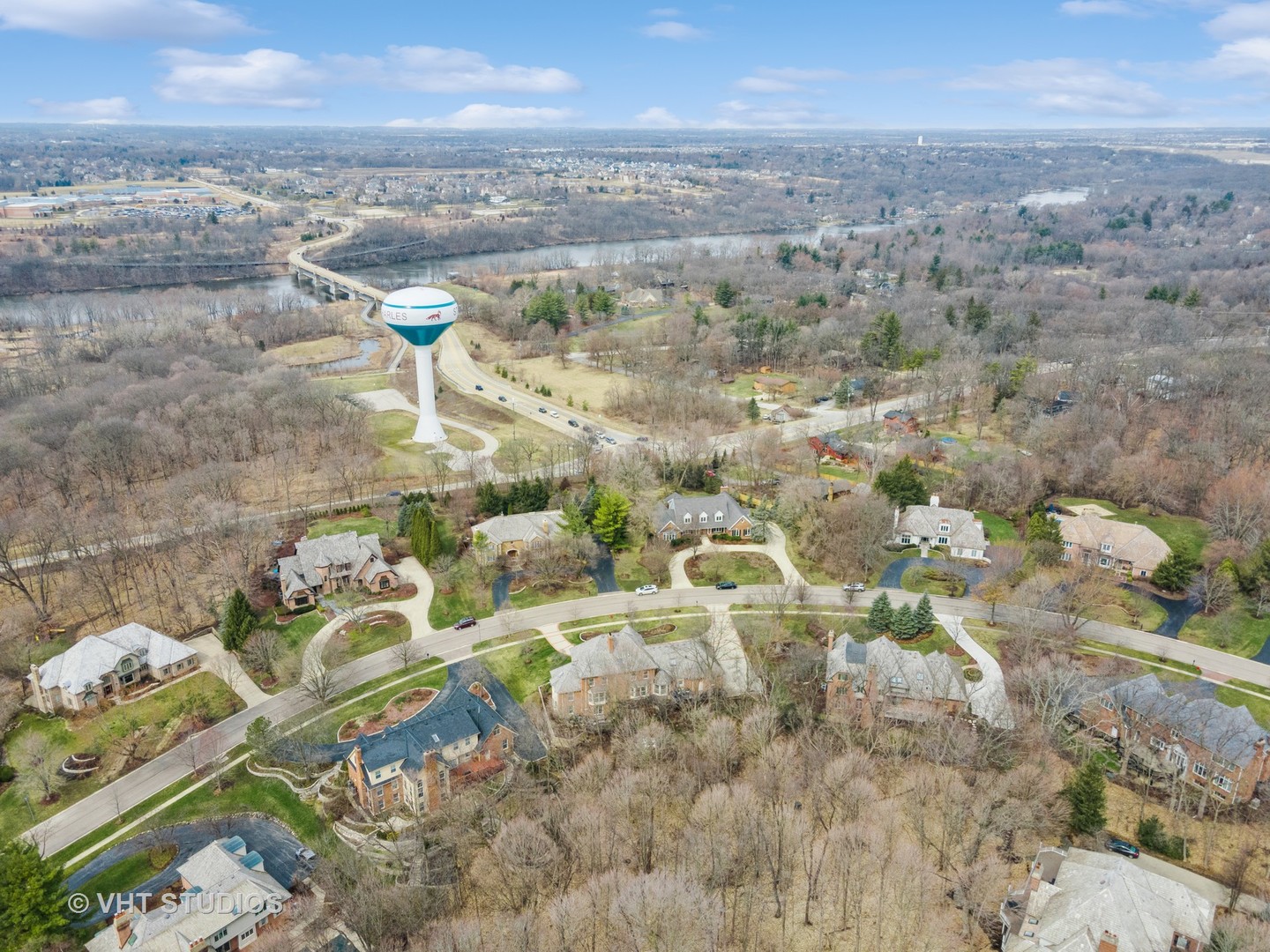 705 Fox Glen Drive St. Charles, IL 60174 - Photo 45 of 49 an aerial view of residential building with parking space